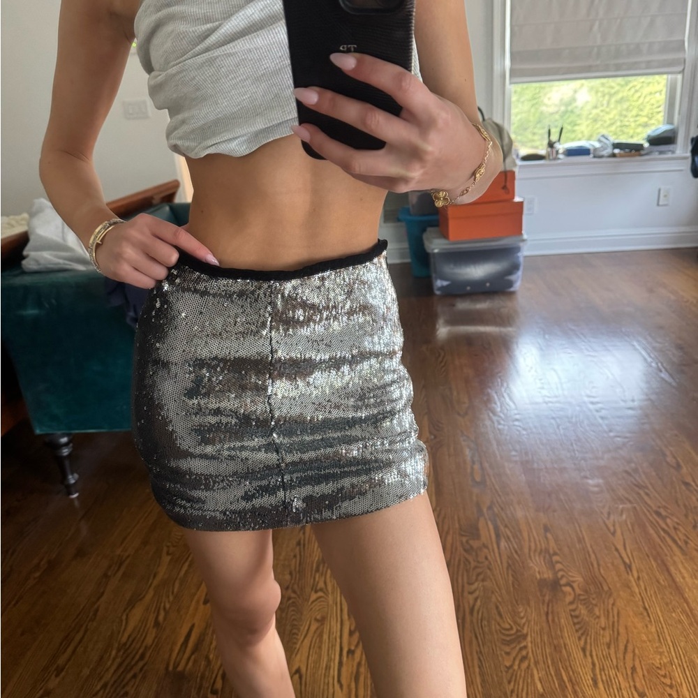 Forever 21 Sequined Mini Skirt - Picture 2 of 6